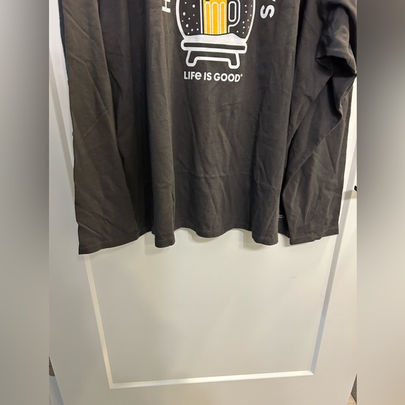 NWT Life Is Good Happy Holidays V-Neck Long Sleeve - Picture 4 of 10